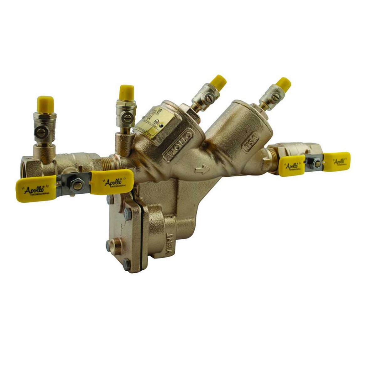 Apollo 4ALF204A2F, RPLF4A, 3/4", Bronze, Backflow Preventer, Reduced Pressure Zone (RPZ) Assembly with Ball Valves, Lead Free