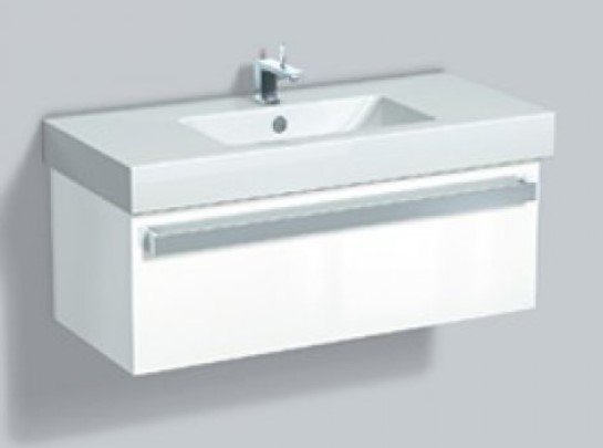 Dornbracht 51080000-00 5108 000 000 39"x19" Wall-Mounted Vanity, White Finish