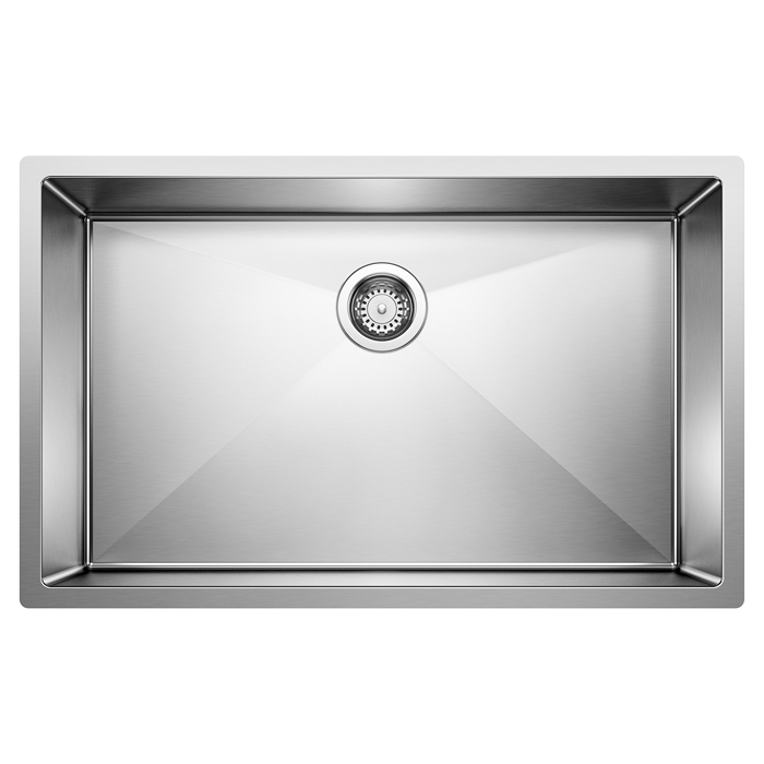 Blanco 513686 Precision R10 Super Single Bowl Undermount Kitchen Sink in Satin Polished