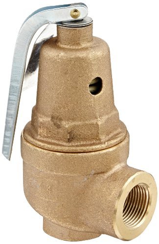 Conbraco 10-604-25 Bronze Pressure Relief Valve, Hot Water, 125 PSI, 3/4" NPT Female