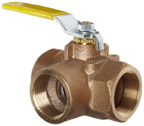 Apollo 7060401 Bronze Diverter Valve 3-Way, 2 PC, Lever Handle, 3/4" NPT Female