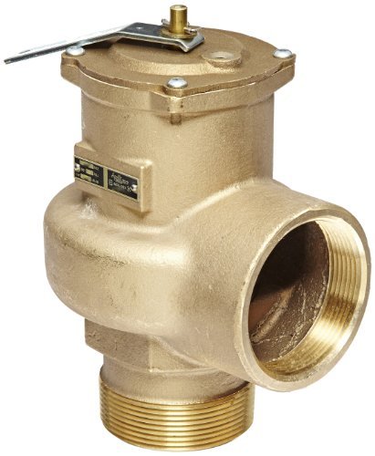 Conbraco 14-205-08 Bronze Pressure Relief Valve, Steam, 15 PSI, 2" NPT Male x Female