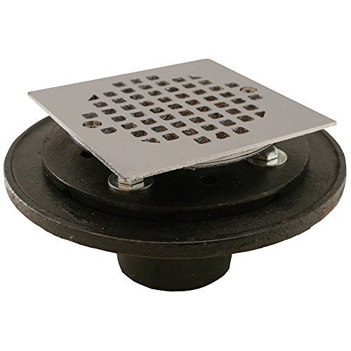 Jones Stephens D60403 Corp - 2 No Hub Drain W/4-1/4 Cp Sq Strainer