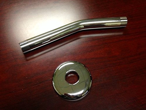 Mountain Plumbing MT1043/CPB Shower Arm. 8"l with Brass Flange.