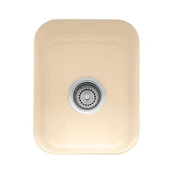 Franke CCK110-13BT Cisterna Undermount Single Bowl Fireclay Sink in Biscuit