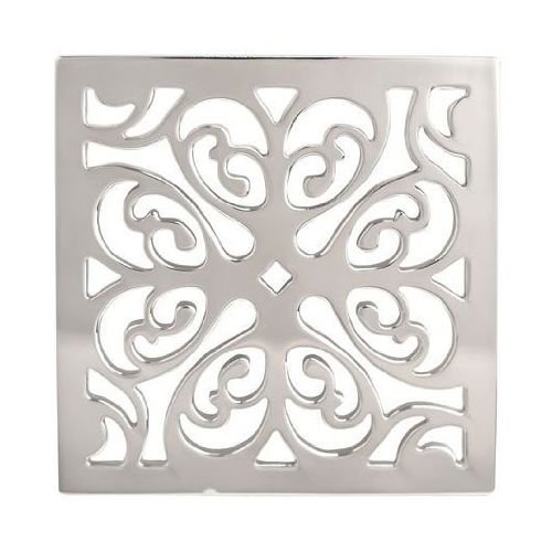 Newport Brass 233-405/15S 233-405 Decorative Drains 4" Square Shower Drain Grid, Satin Nickel