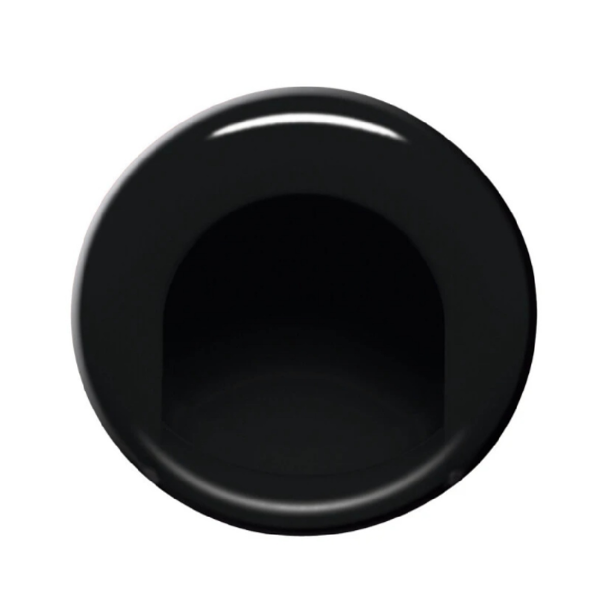Hewi 535.75ML 90 Flush Pull Cabinet Knob in Jet Black