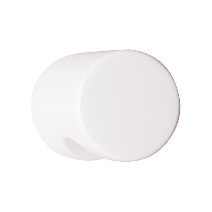 Hewi 557.23 98 Cupboard Knob in Matte Signal White