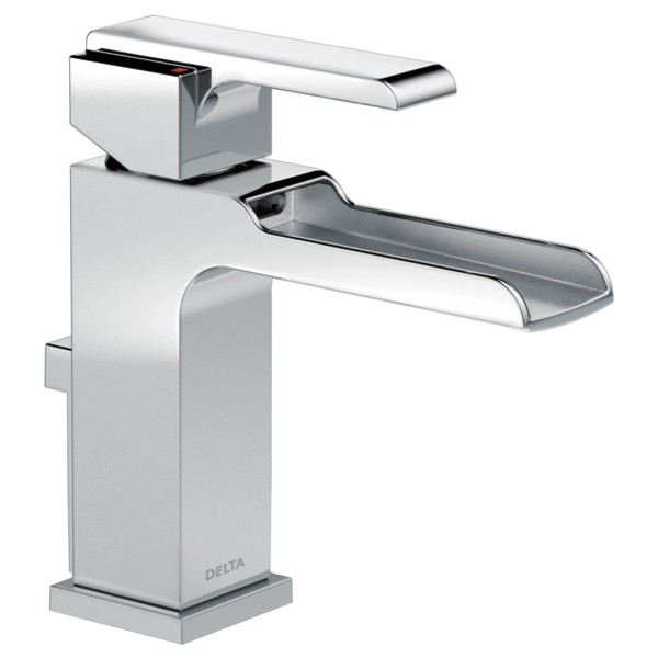 Delta 568LF-MPU Ara Single Handle Channel Bathroom Faucet In Chrome