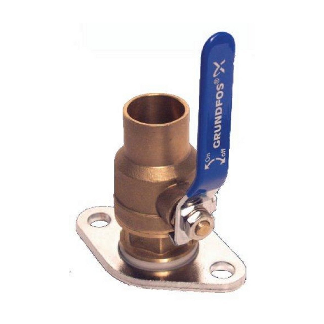 Grundfos 591210 1-1/4-Inch Dielectric Ball Valve with Isolation Flange, Sweat