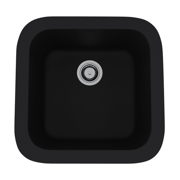 Rohl 5927-63 Allia Fireclay Kitchen Sinks Single Bowl Bar/Food Prep Sink in Matte Black