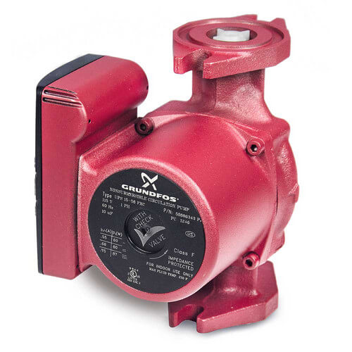 Grundfos 59896343 UPS15-58FRC, 3-Speed Rotated Flanged Circulator Pump, 1/25 HP, 115 volt