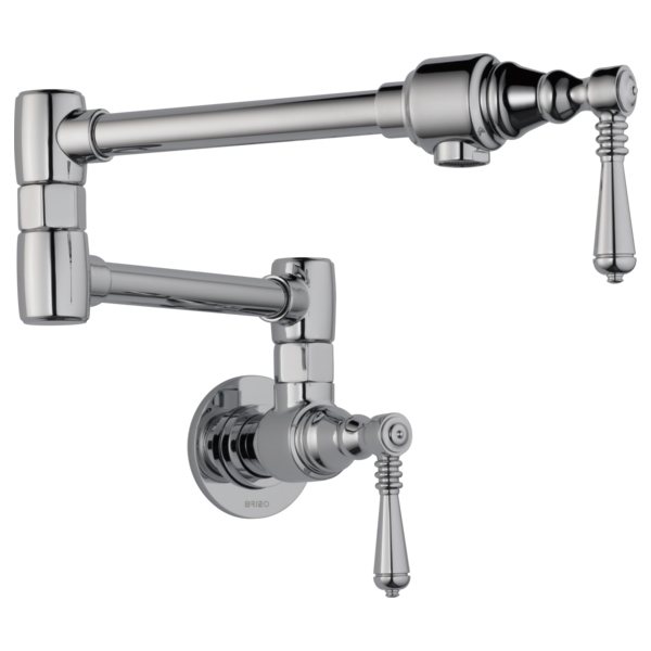 Brizo 62810LF-PC Traditional Wall Mount Pot Filler Faucet In Chrome