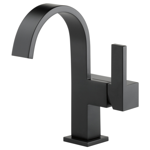 Brizo 65080LF-BL Siderna® 1.5 GPM Deck Mounted Single Handle Bathroom Faucet without Drain Assembly in Matte Black