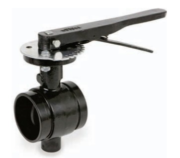 Grooved 67BFVGNL024 Butterfly Valve, 300 PSI, Lever Handle, 2 1/2" GRV x GRV