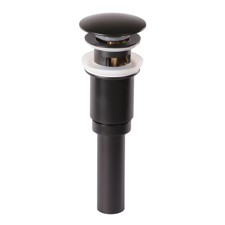 Lacava 7100-16-44 2-5/8" Drain Round Dome Cover for European Sinks with Overflow Holes in Matte Black