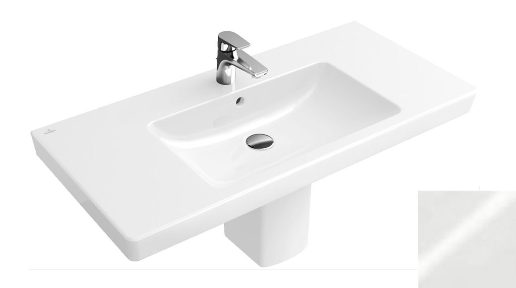 Villeroy &  Boch 7175U301 Subway Vanity washbasin 31 1/2" x 18 1/2" (800 x 470 mm) in White Alpin