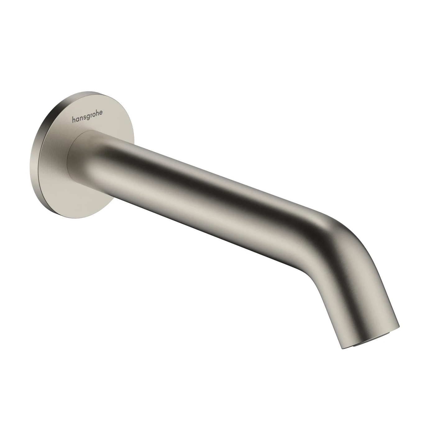 Hansgrohe 73411821 Tecturis S 8-1/4" Length Non Diverter Tub Spout in Brushed Nickel
