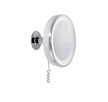 Hansgrohe 7354093 Electric Wall mounted Make-up Mirror in Polished Brass
