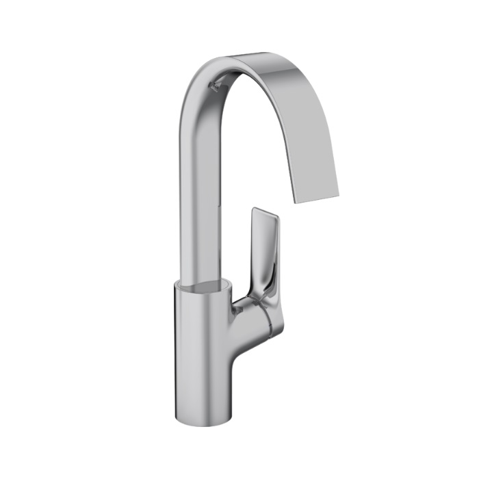 Hansgrohe 75030001 Vivenis 11 7/8" H Single Hole Bathroom Faucet with Swivel Spout and Pop-Up Drain Assembly 1.2 GPM in Chrome