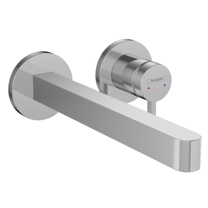 Hansgrohe 76050001 Finoris Wall-Mounted Single-Handle Faucet Trim, 1.2 GPM in Polished Chrome (Rough Sold Separately)
