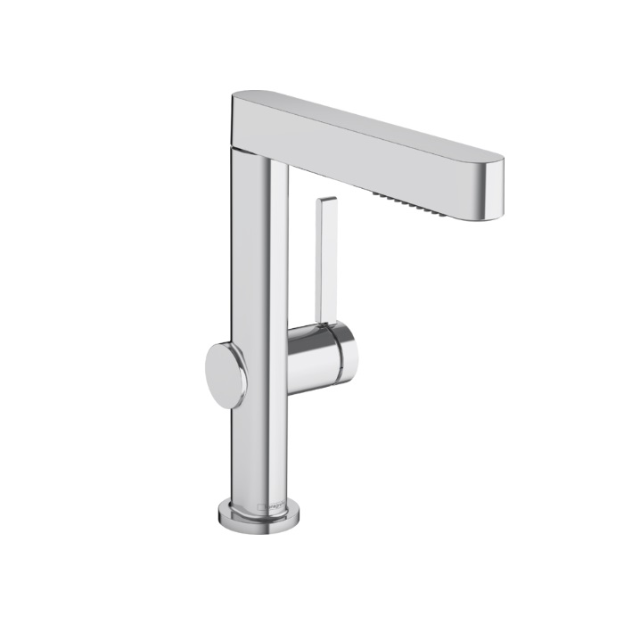 Hansgrohe 76063001 Finoris Single-Hole Faucet 230 with 2-Spray Pull-Out, 1.2 GPM in Chrome