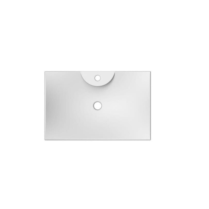 Scarabeo 8039RW1 Supported Or Wall Mounted Ceramic Washbasin Sink Without Overflow In White