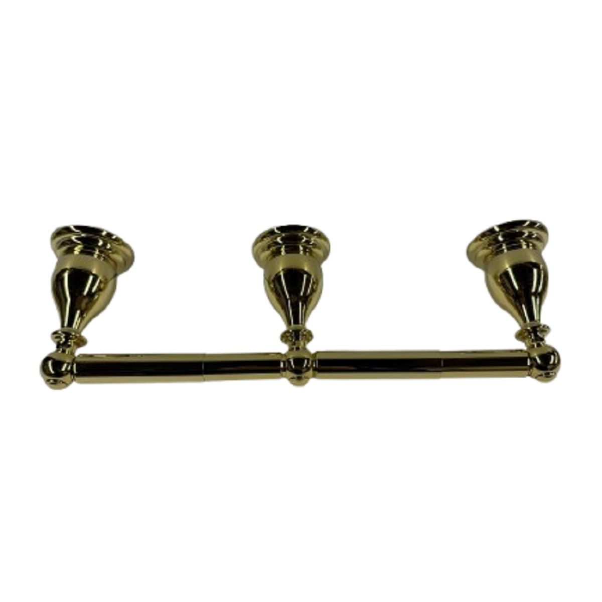 American Standard 8040.232.099 Prairie Field™ 14-7/8" Wall Mounted Triple Post Double Toilet Paper Holder in Polished Brass