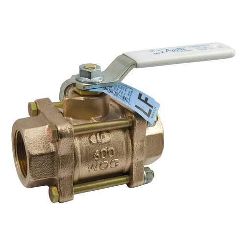 Apollo 82LF10401 Bronze Ball Valve, Full Port, Lever Handle, 3/4" NPT Female