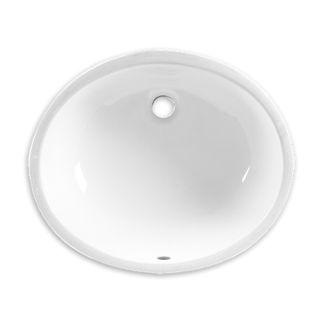 American Standard 0497221.020 0497.221.020 Ovalyn 19-Inch Basin Undercounter Sink with Front Overflow, White