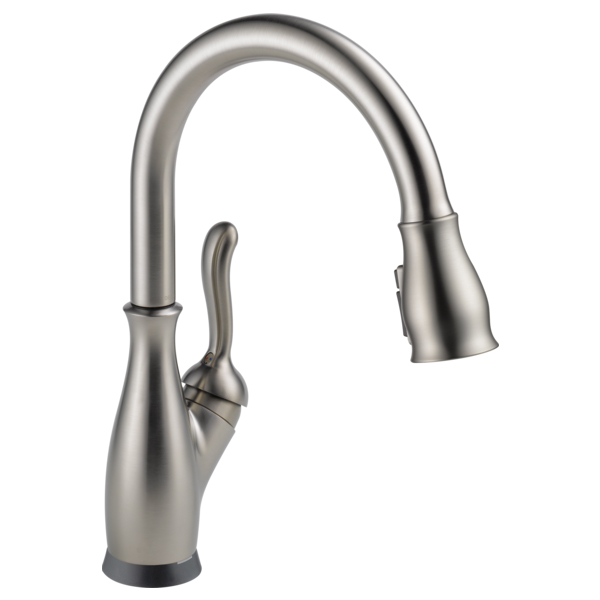 Delta 9178T-SP-DST Leland Single Handle Pull-Down Kitchen Faucet With Touch2O And Shieldspray Technologies In Spotshield Stainless