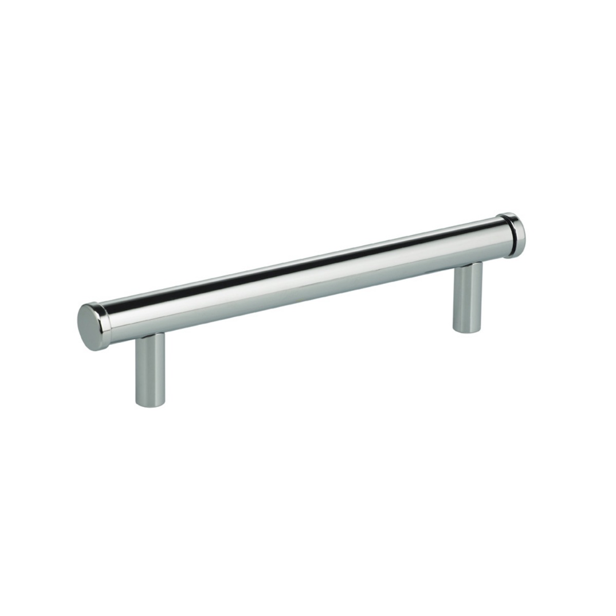 Modern 4" Cabinet Pull Solid Brass in Polished Chrome Plated Omnia 9464/100-US26