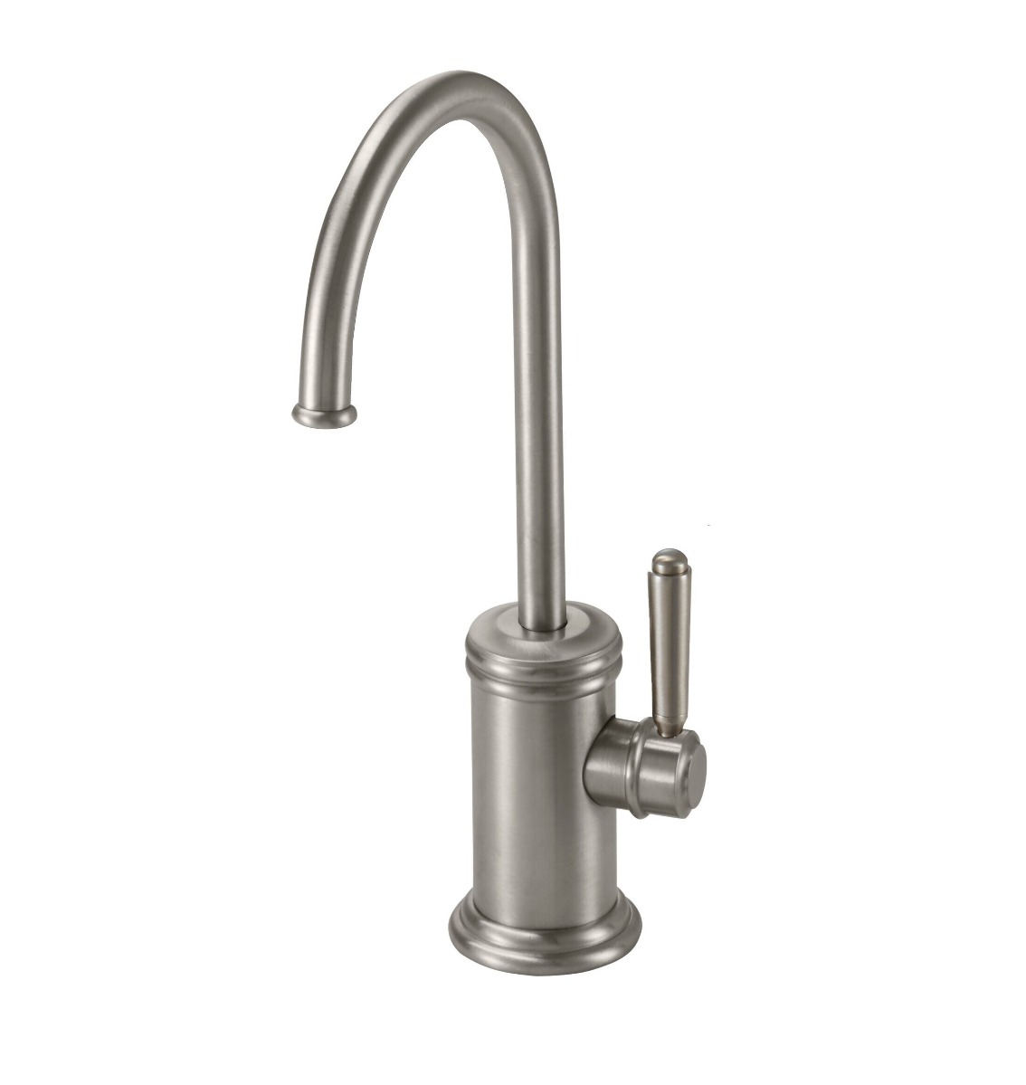 California Faucets 9623-K10-33-SN Davoli 1 GPM Single Handle Deck Mounted Hot and Cold Water Dispenser in Satin Nickel