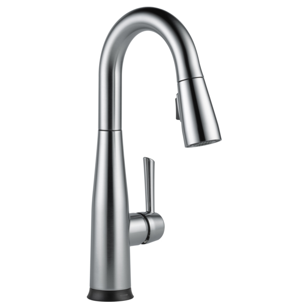 Delta 9913T-AR-DST Essa Single Handle Pull-Down Bar / Prep Faucet With Touch2O Technology In Arctic Stainless