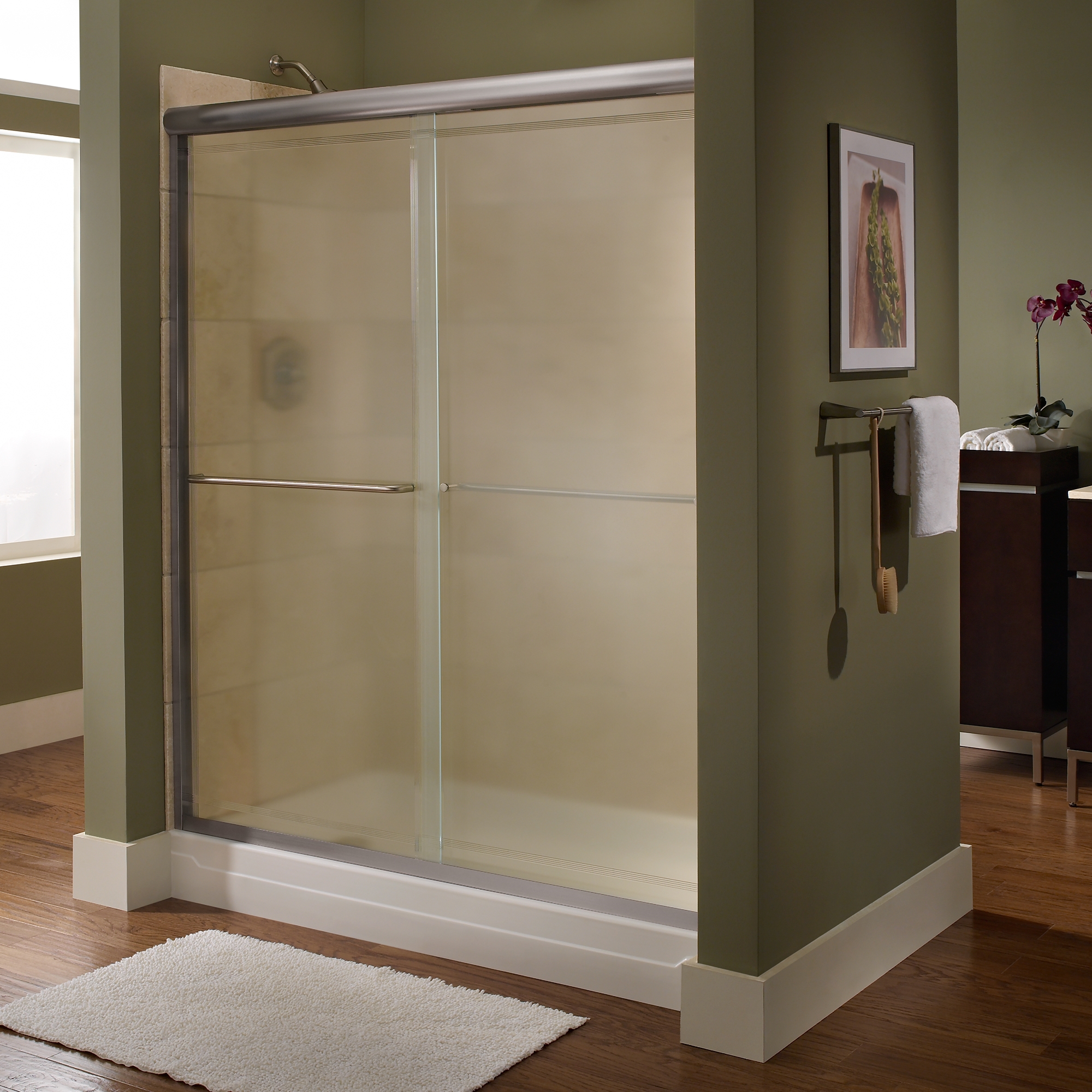 American Standard AM00390400.094 Showerite Shower Door in Gold