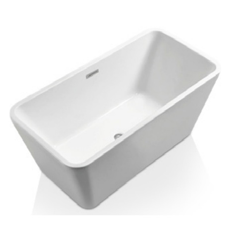 Blu Bathworks BT2038.13 Acrylic 53.25"L X 25.50"WX 19.75"H Freestanding Bathtub in White Gloss