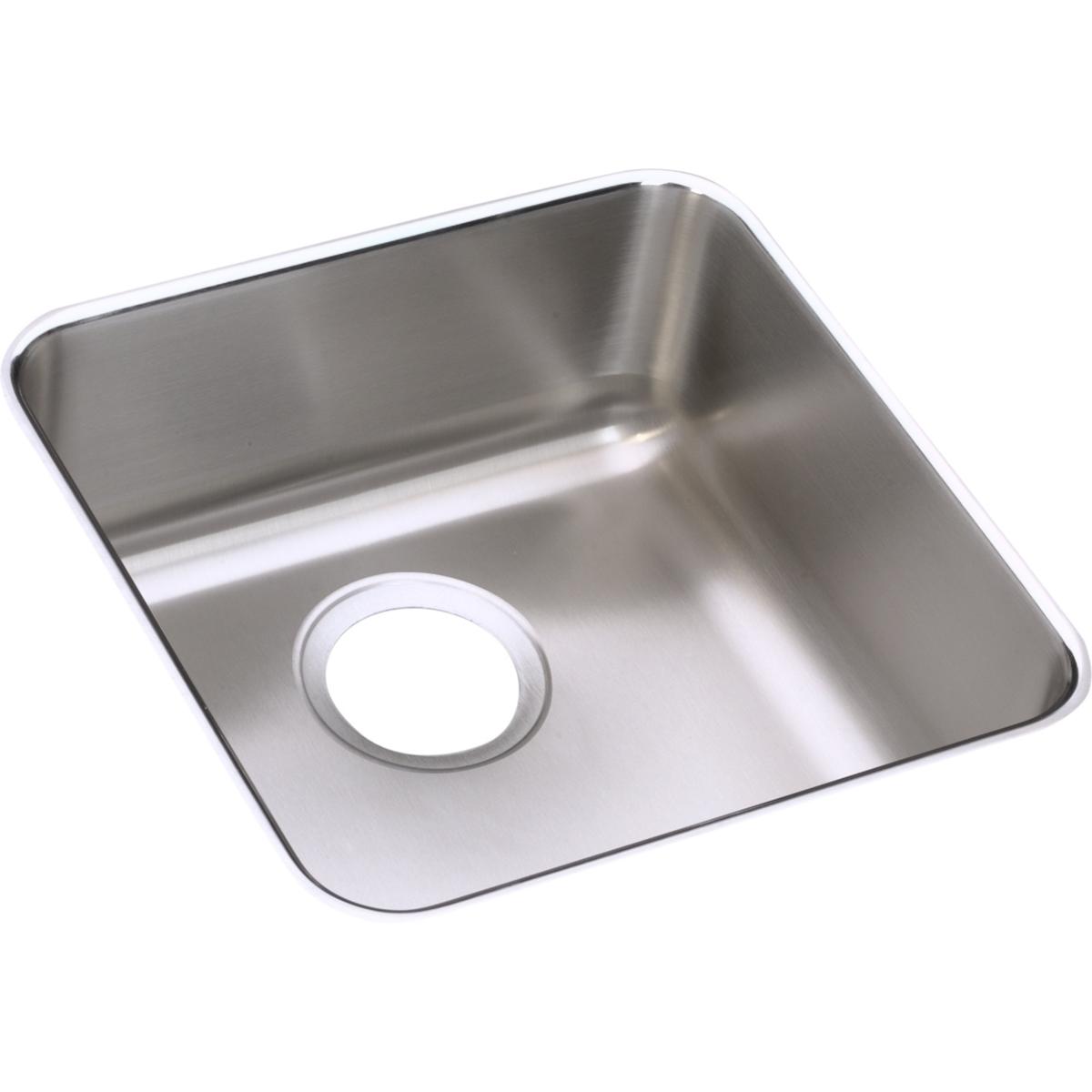 Elkay ELUH1212 Lustertone Classic Stainless Steel 14-1/2" x 14-1/2" x 7", Single Bowl Undermount Sink