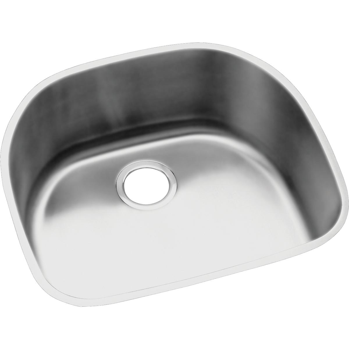 Elkay ELUH2118 Lustertone Classic Stainless Steel 23-5/8" x 21-1/4" x 7-1/2", Single Bowl Undermount Sink