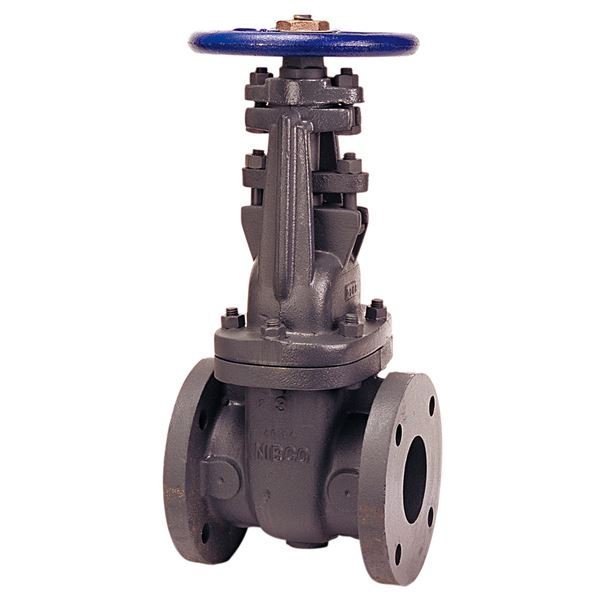 Nibco NHA300H Cast Iron Gate Valve, OS&Y, Wheel Handle, 4" Flanged 125 LB