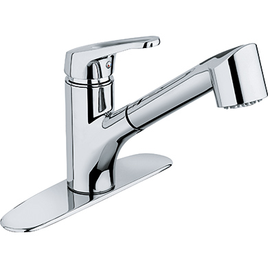 Franke FFPS4500 Nobel 7.2" Pull-Out Kitchen Faucet, Polished Chrome