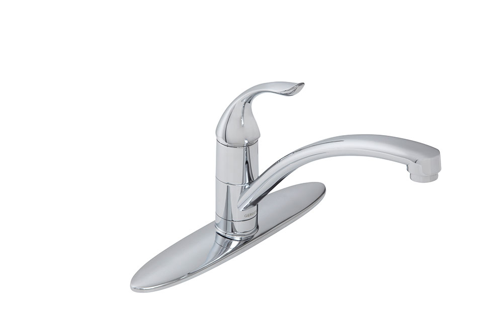 Danze G0040010 Viper Single Handle Kitchen Faucet Without Spray & With Deck Plate 1.75GPM In Chrome