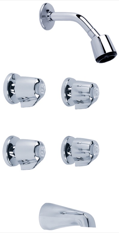 Gerber G004643083 Classics Four Handle Tub & Shower Fittings