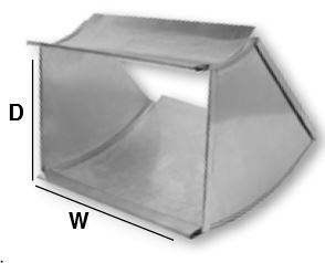 Gray Metal 12X8-121SD Slide & Drive Trunk Angle 12" X 8" - Shortway