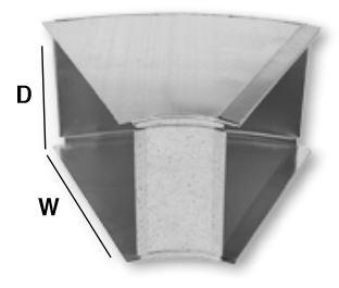 Gray Metal 14X8-123SD Slide & Drive Trunk Angle 14" X 8" - Longway