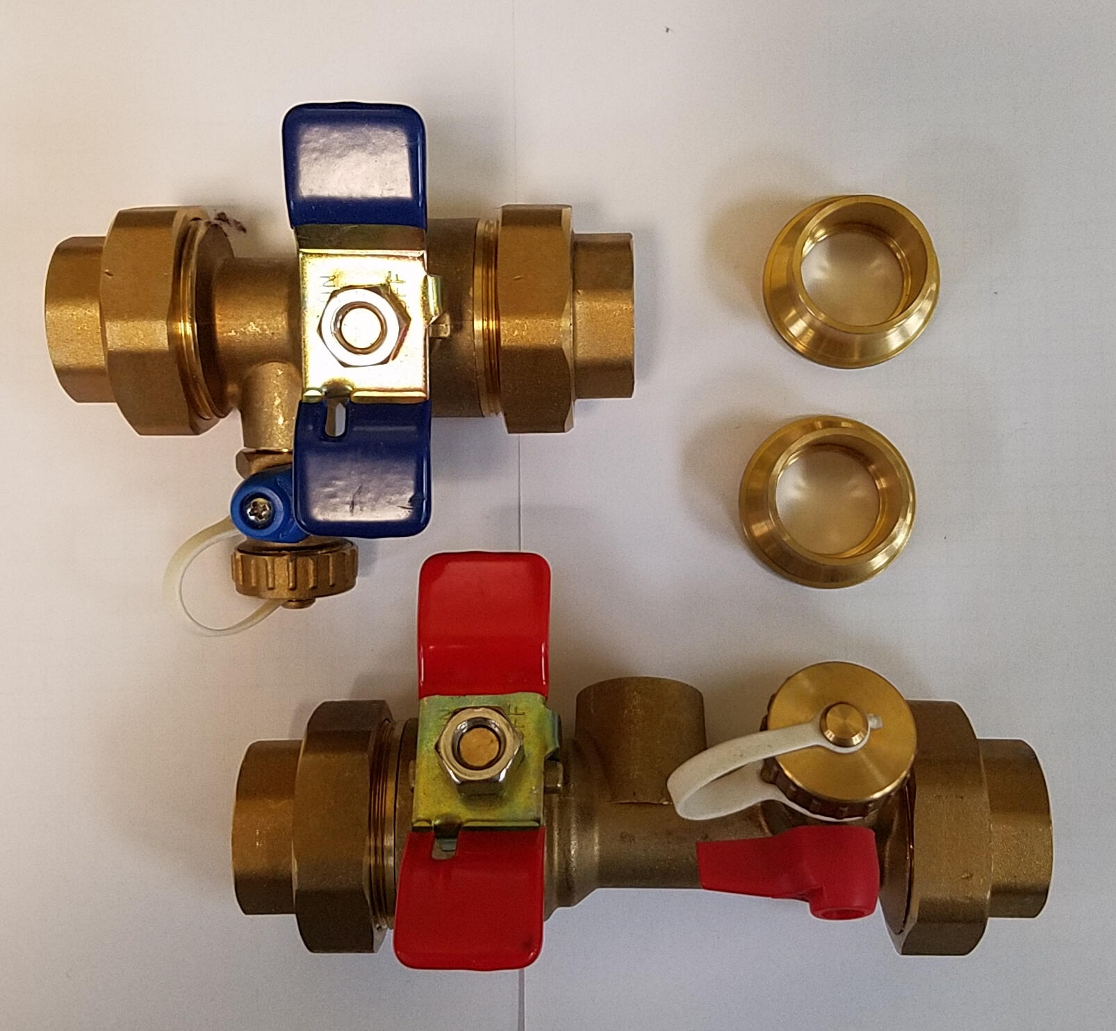 Granite GNAVISO07 Brass Tankless Hot Water Heater Isolation Kit Valve, 3/4" Union NPT Female x NPT Female