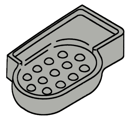 Kohler 10501-95  Shower Dish, Ice Grey