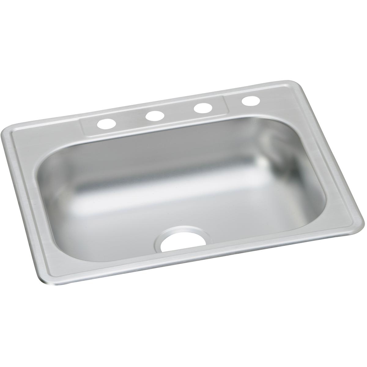 Elkay K125224 Dayton Stainless Steel 25" x 22" x 6-1/16", Single Bowl Drop-in Sink