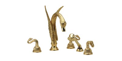Phylrich K2123G1/11B K2123G1TO11B Deck Tub Set With Hand Shower, Trim Only In Antique Bronze