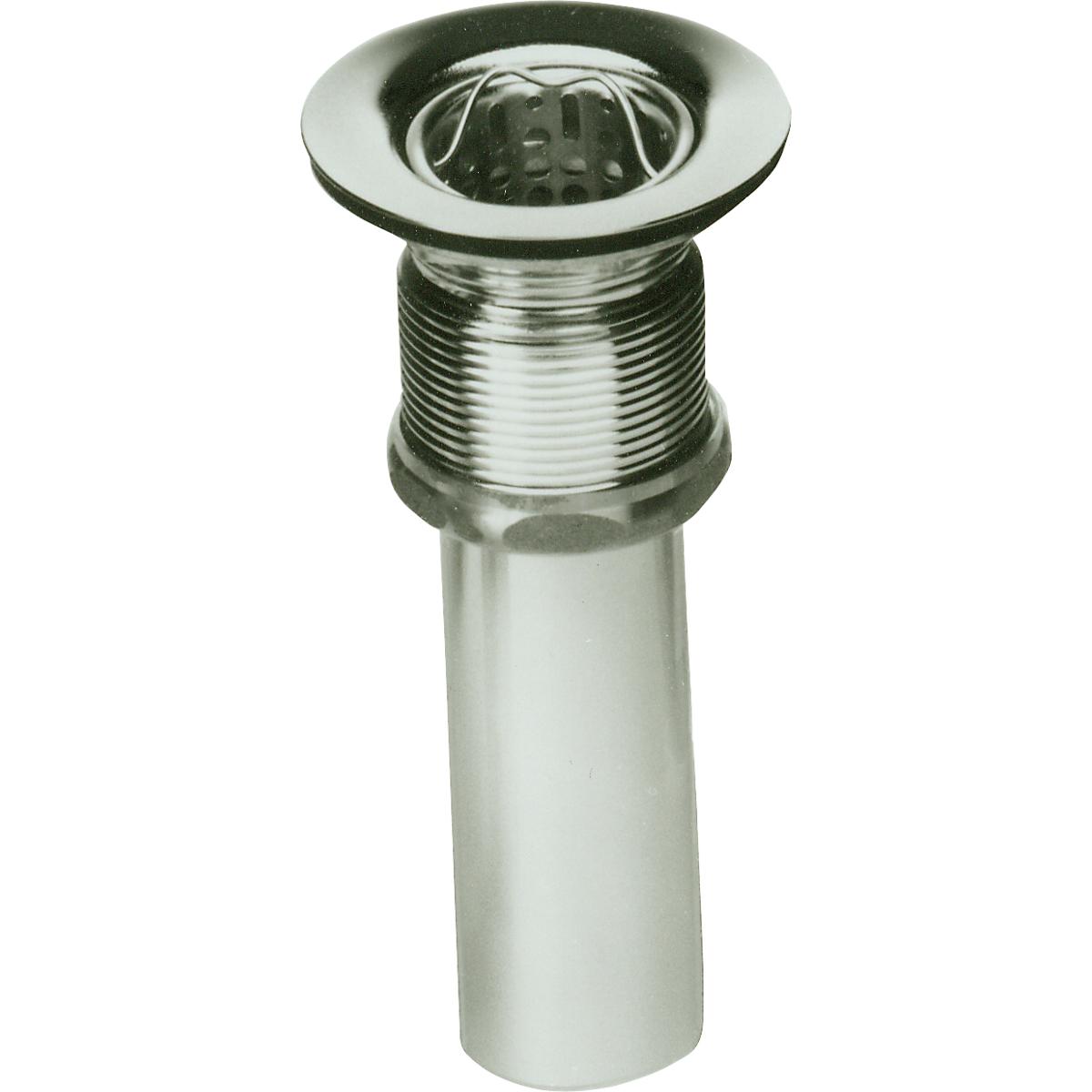 Elkay LK36 Drain Fitting 2" Nickel Plated Brass Body with Deep Stainless Steel Strainer Basket