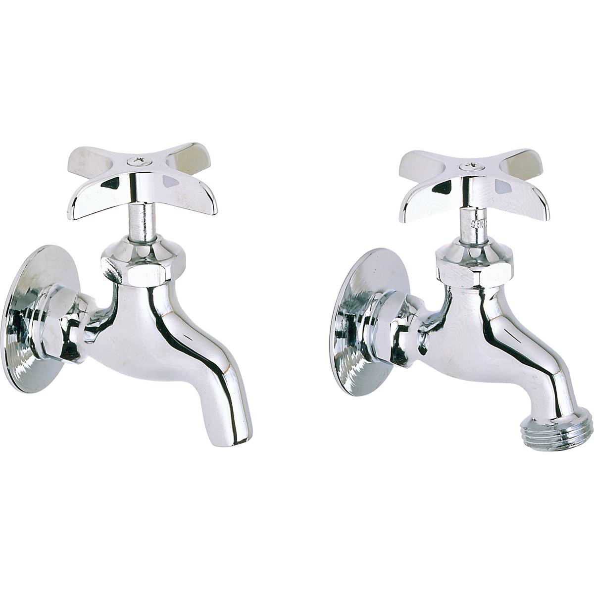 Elkay LK69C Commercial Service/ Utility Single Hole Wall Mount Faucet 1 pair Chrome